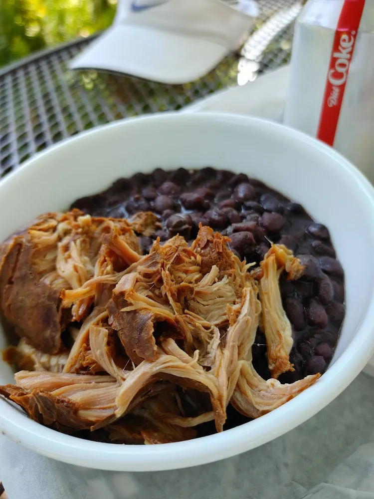 Black Beans and Rice with Pulled Pork